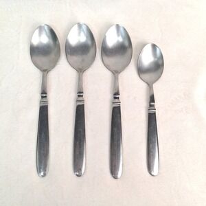 Hampton Silversmiths Bistro Stainless Flatware Lot 4 Spoons Replacement
